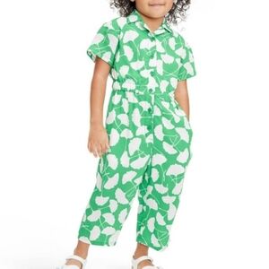 Nwt Dvf Green Floral Jumpsuit